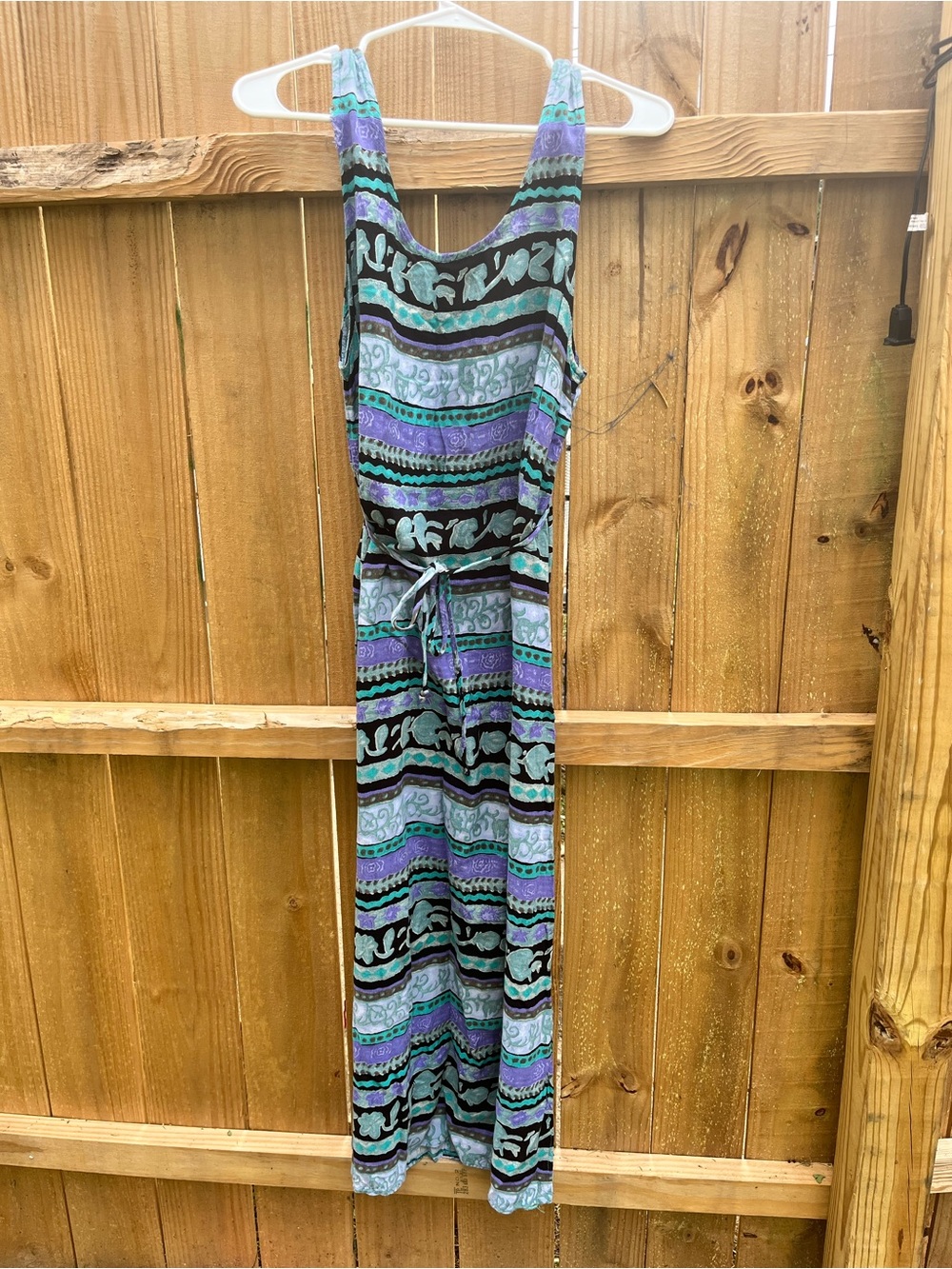 Vintage Nina Piccalino Maxi Dress Drawstring Waist, Please Read Description!!